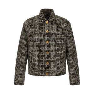 Balmain Men Jacquard Monogram Jacket